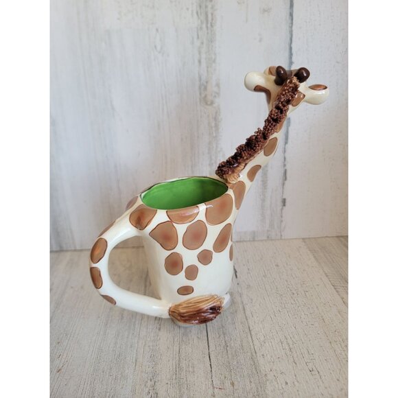 Swak unique giraffe vintage cup coffee home decor Lynda Corneille collectible - Picture 4 of 10